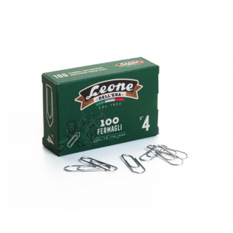Dellera 100 fermagli zincati 32mm a punta triangolare, formato n.4 - Prezzo singolo, ord. minimo 10pz - FZ4