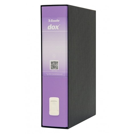 Esselte Registratore protocollo Dox2 d.8 cm viola, 29x35cm – 1pz – D15229
