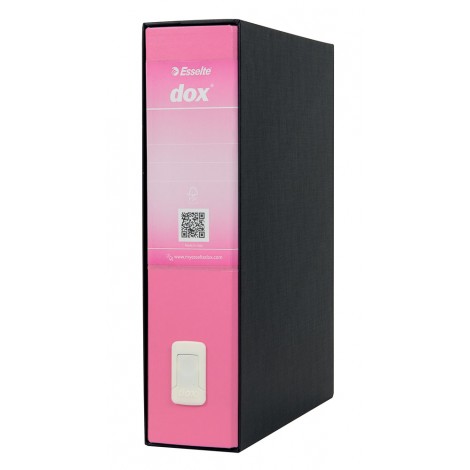 Esselte Registratore protocollo Dox2 d.8 cm rosa, 29x35cm – 1pz – D15219