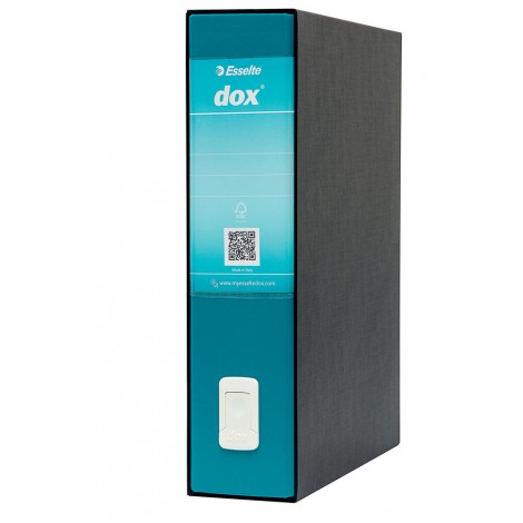 Esselte Registratore protocollo Dox2 d.8 cm verde mare, 29x35cm - 1pz - D26212