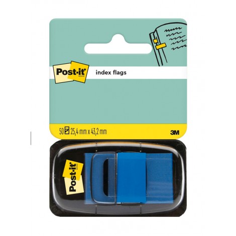 Post-It 50 Segnapagina 680-2 25,4×43,6mm, colore blu – 1pz – 7100089834