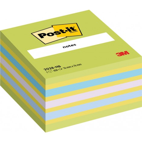 Post-It Foglietti Cubi 2028 -NB 76x76mm neon blu/verde (blu, verde), 450fg - 1pz - 7100172387