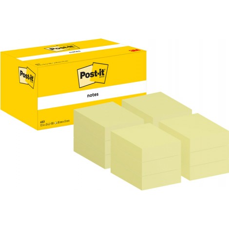 Post-It Foglietti Giallo Canary 653 38x51mm,100fg - 12pz - 7100172745