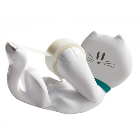 Scotch Dispenser a forma di gatto per nastro adesivo di dimensioni massime 19mm x 38m - 1pz - 7100023949