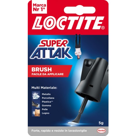 Superattak Colla Easy brush - Adesivo istantaneo universale con pennello, 5gr - 1pz - 2048077