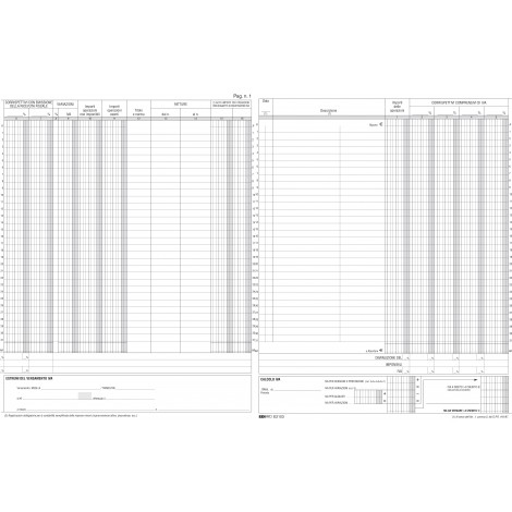 Edipro Registro IVA, corrispettivi, numerato, 24,5x31cm - Prezzo singolo, ord. minimo 5pz - E2103