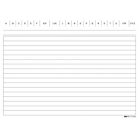 Edipro Schede rigate blu, 15x21cm - 100pz - E3246BL