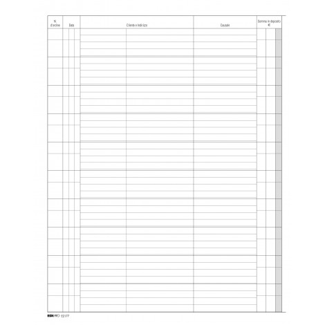 Edipro Registro somme in deposito, 24,5x31cm - 1pz - E2177