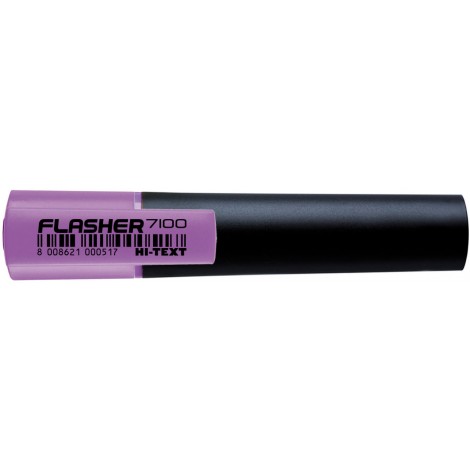 Etafelt Evidenziatore HI-TEXT 7100 FLASHER, punta a scalpello, tratto 5mm, colore viola – 27100HF010SM/113 - C92ET0067