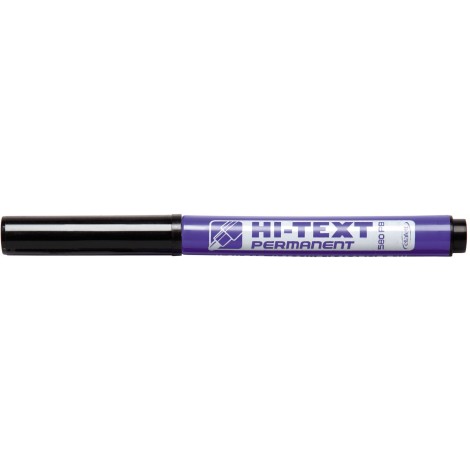 Etafelt Hi-Text 580 - Marcatore permanente con inchiostro a base d`alcool, tratto 4mm, colore blu - 25pz - 20580PE025SMB/003 - C92ET0118