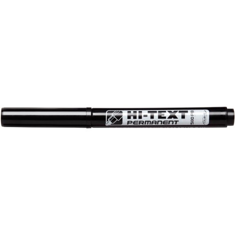 Etafelt Hi-Text 580 – Marcatore permanente con inchiostro a base d`alcool, tratto 4mm, colore nero – 25pz – 20580PE025SMB/001 -  C92ET0119