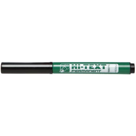 Etafelt Hi-Text 580 – Marcatore permanente con inchiostro a base d`alcool, tratto 1-5mm, colore verde – 25pz – 20580PE025SMC/004 - C92ET0125