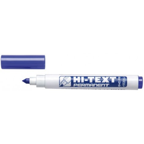 Etafelt Hi-Text 640 - Marcatore permanente con inchiostro a base d`alcool, tratto 4mm, colore blu - 12pz - 20640PE012SMB/003 - C92ET0130