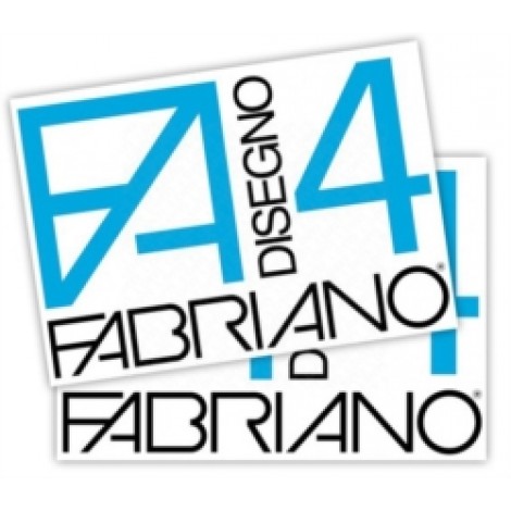 F4 - Album da disegno blocco FABRIANO4, liscio, 20 fogli, 33x48cm, 220gr - 05200797 - C92FA0016