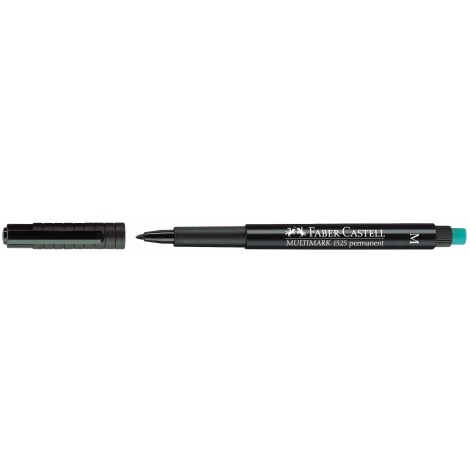 Faber-Castell Multimark – Marcatore permanente ideale per lucidi, cancellabile con la speciale gomma sul fondo, tratto 1mm, colore nero – Prezzo singolo, ord. minimo 10pz – 152599 - C92FB0238