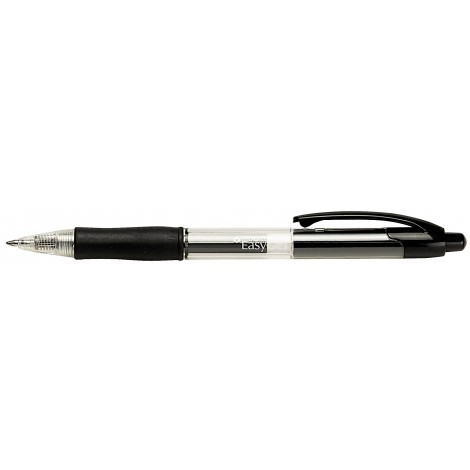 Tratto Easygel - Penna a sfera con inchiostro gel a base d`acqua, punta in acciaio inox, tratto 0,5mm, colore nero - Prezzo singolo, ord. minimo 10pz - F827703 - C92FI0122