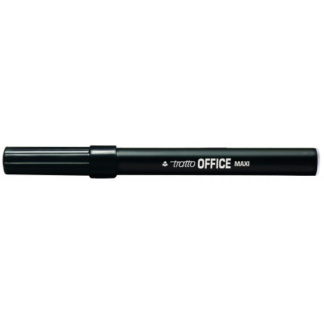 Tratto Office Maxi – Marcatore permanente con inchiostro a base d`acqua, punta 4mm, tratto 0,8-2mm, colore nero – F731603 - C92FI0126