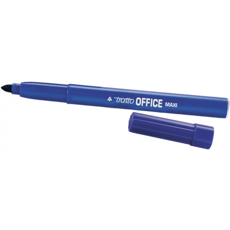 Tratto Office Maxi – Marcatore permanente con inchiostro a base d`acqua, punta 4mm, tratto 0,8-2mm, colore blu – F731601 - C92FI0127