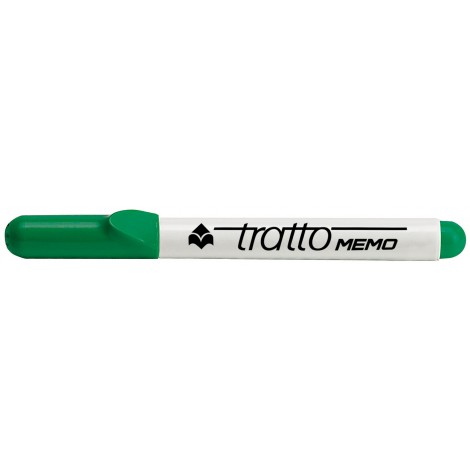 Tratto Memo - Marcatore per lavagne con inchiostro cancellabile a secco, punta 4mm, tratto 1-2,5mm, colore verde  - Prezzo singolo, ord. minimo 12pz - F854004 - C92FI0129