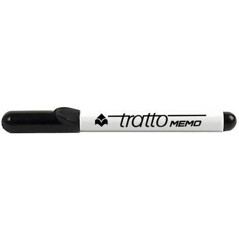 Tratto Memo – Marcatore per lavagne con inchiostro cancellabile a secco, punta 4mm, tratto 1-2,5mm, colore nero – Prezzo singolo, ord. minimo 12pz – F854003 - C92FI0130