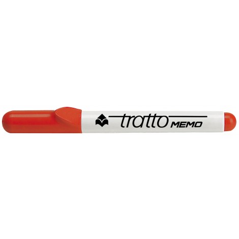 Tratto Memo – Marcatore per lavagne con inchiostro cancellabile a secco, punta 4mm, tratto 1-2,5mm, colore rosso – Prezzo singolo, ord. minimo 12pz – F854002 – C92FI0131