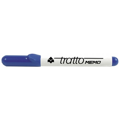 Tratto Memo – Marcatore per lavagne con inchiostro cancellabile a secco, punta 4mm, tratto 1-2,5mm, colore blu – Prezzo singolo, ord. minimo 12pz – F854001 - C92FI0132