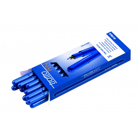 Tratto pen - Penna con punta in fibra e inchiostro a base d`acqua, tratto 0,5mm, colore blu  - Prezzo singolo, ord. minimo 12pz - F830701 - C92FI0151