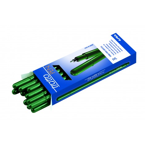 Tratto pen – Penna con punta in fibra e inchiostro a base d`acqua, tratto 0,5mm, colore verde – Prezzo singolo, ord. minimo 12pz – F830704 - C92FI0154