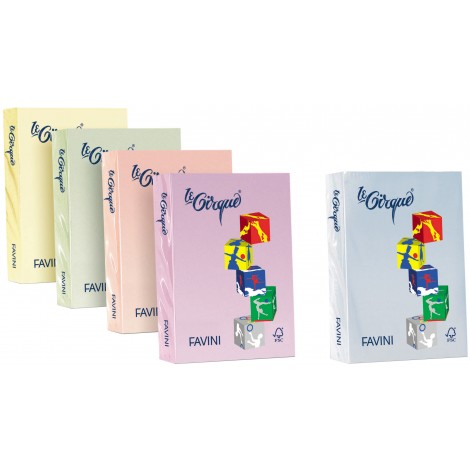 Favini Le cirque - Carta A4, 250fg, 160gr, colore salmone - 1pz - A745304 - C92FV0303