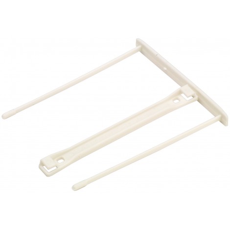Fellowes Dorsi fermafogli - Fasteners in plastica per rilegatura passo 80mm, capacita` di rilegatura fino a 6cm di spessore del documento, dorso 8cm, colore bianco  - E212