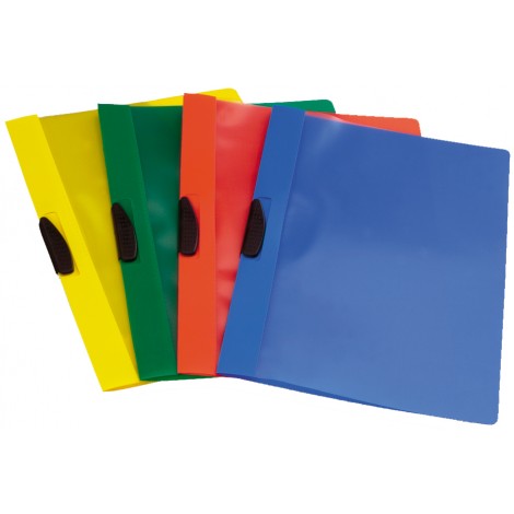 Fellowes Video Clipper – Cartellina con chiusura a clip, in PPL, formato 22x31cm, capacita` 40 fogli, dorso 8-10mm, colore verde – Prezzo singolo, ord. minimo 10pz – F006VE