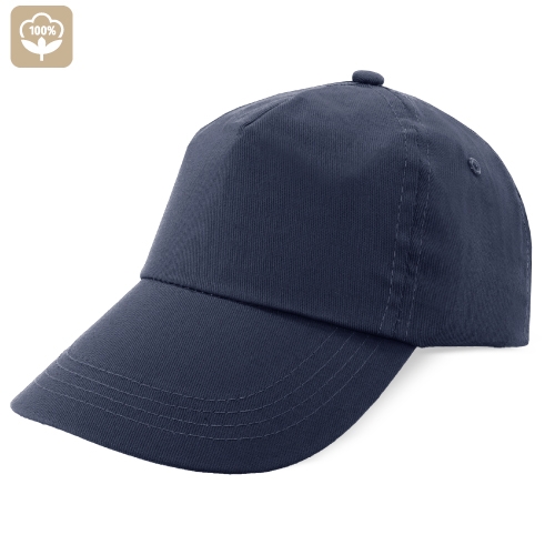 Cappellino con visiera 5 pannelli con chiusura a velcro adulti colore arancio - C92T100MA