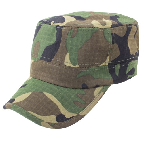 Cappellino con visiera mimetico marine con chiusura a velcro adulti  - C92T133
