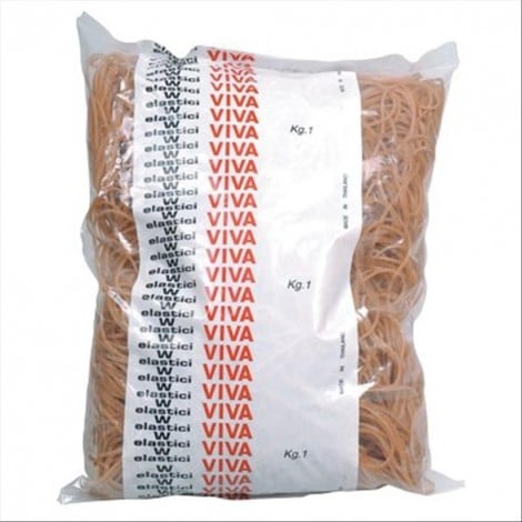 Viva Elastici in para naturale 1Kg, Ø40mm, taglio 1,4mm, colore giallo - 1pz - EN040 - C92VI0090