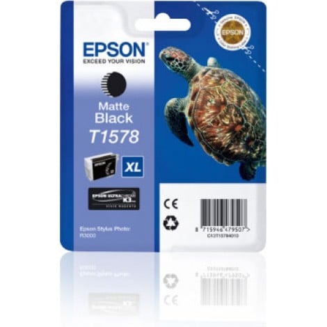T1578 Cartuccia XL inchiostro nero opaco per Epson STYLUS PHOTO R 3000 (26ml) 1pz - C13T15784N10