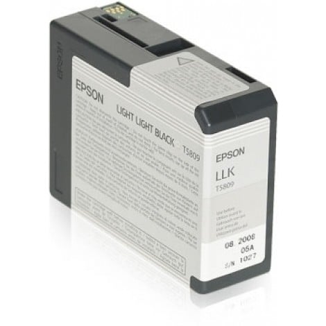 T5808 Cartuccia inchiostro nero chiaro chiaro per Epson STYLUS PRO 3800 (80ml) 1pz - C13T580900