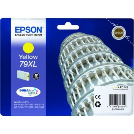 79 Cartuccia XL inchiostro giallo per WORKFORCE PRO WF 4630DWF (17,1ml) 1pz - C13T79044010