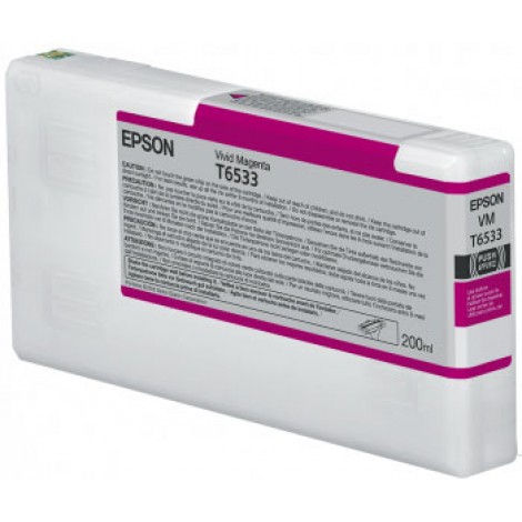 T6533 Cartuccia inchiostro vivid magenta per Epson STYLUS PRO 4900 (200ml) 1pz - C13T653300