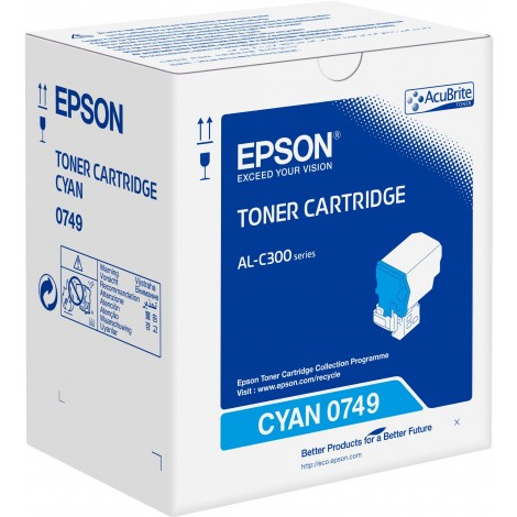 S050749 Toner ciano per Epson WORKFORCE AL C300DN (8.800pg) 1pz - C13S050749