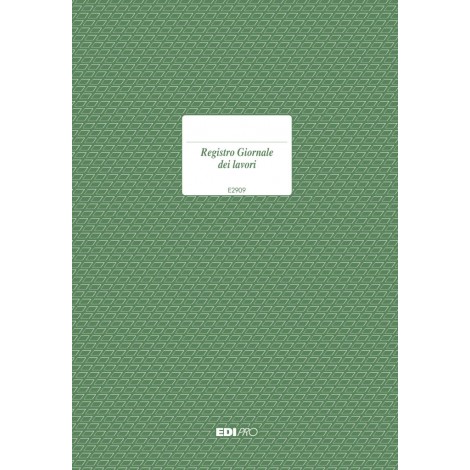 Edipro Registro giornale lavori, 21x31cm - 1pz - E2909