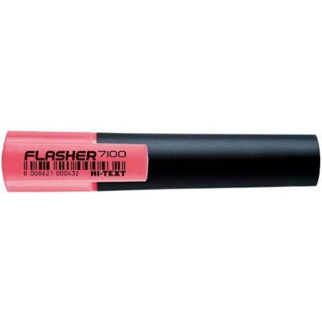 Etafelt Evidenziatore HI-TEXT 7100 FLASHER, punta a scalpello, tratto 5mm, colore rosa – 27100HF010SM/116 - C92ET0065