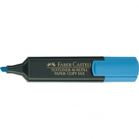 Faber-Castell Evidenziatore TEXTLINER 48, punta a scalpello, colore azzurro - 154851 - C92FB0226