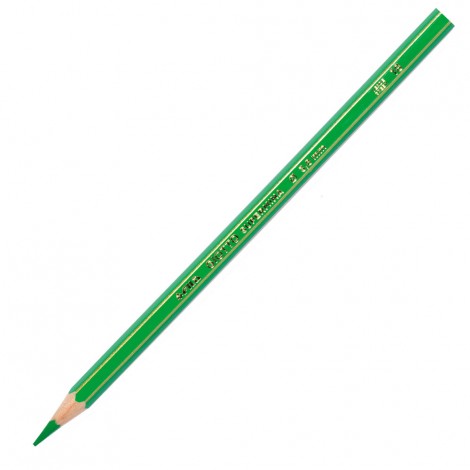 Giotto Astuccio con 12 pastelli supermina, forma esagonale premium, mina extra-large, 3,8mm, colore verde - F239018 - C92FI0095