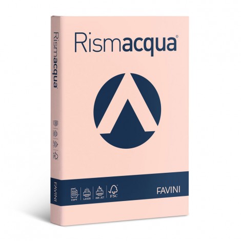 Favini Rismacqua - Carta A4, 300fg, 90gr, colore salmone - 1pz - A665304 - C92FV0141