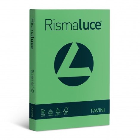 Favini Rismaluce - Carta A4, 200fg, 140gr, colore verde - 1pz - A65D204 -  C92FV0160