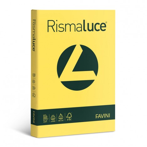 Favini Rismaluce - Carta A3, 200fg, 140gr, colore giallo sole  - 1pz - A65B213 - C92FV0162