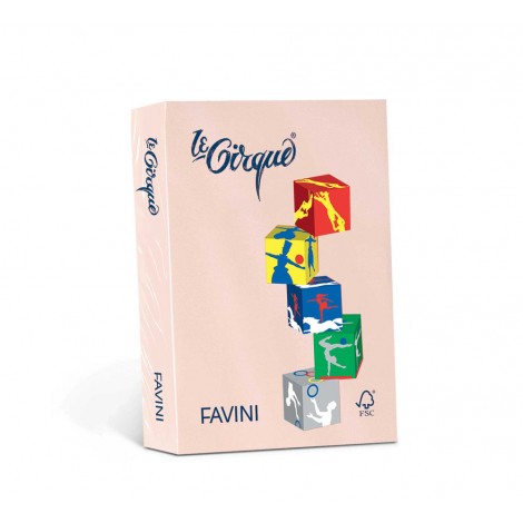Favini Le Cirque - Carta A4, 500fg, 80gr, colore salmone - 1pz - A715504 - C92FV0283