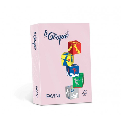 Favini Le Cirque - Carta A4, 250fg, 160gr, colore rosa - 1pz - A74S304