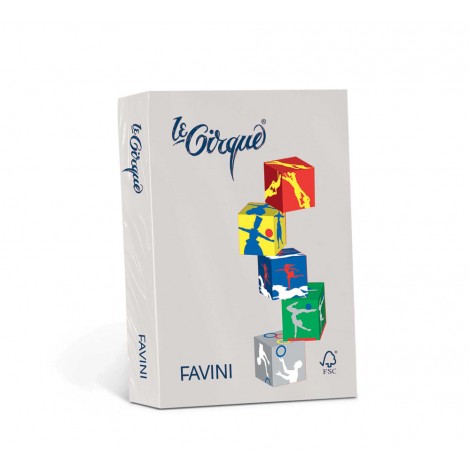 Favini - Le cirque - Carta A4, 250fg, 160gr, colore grigio - 1pz - A74U304 - C92FV0309