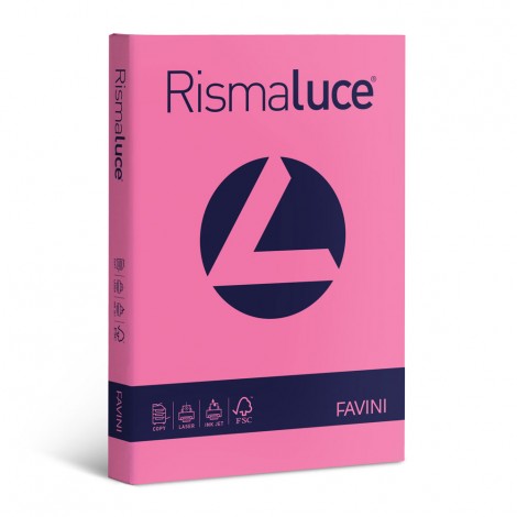 Favini Rismaluce - Carta A4, 50fg, 200gr, colore ciclamino - 1pz - A69F544 - C92FV0346